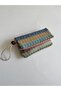 Simple Model Clutch Bag, Portfolio Bag, Handbag Straw Color - 4
