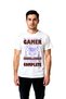 Men's Retro Gaming Printed T-Shirt Classic Gamer Level Completed Nostalgia Daily Casual Modern Stylish Elegant
