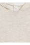 Vizyon New Season Beige Hooded Ruffled Girls' Tracksuit Set - 8