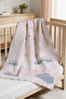 Four Layers Patterned Muslin Baby & Kids Blanket 80X140 cm |   100% Cotton, Padded Inside |   Baby Pique, Stroller Cover - 2