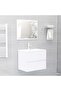 Bathroom Furniture Set White Engineered Wood
