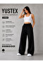 2-Piece Women's Tracksuit with Loose Legs Oversize (Black and Gray) - 4