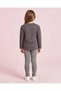 Girls Charcoal Sequin Slogan Long Sleeve T-Shirt - 4