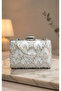 Women's Luxury Chain Bridal and Evening Clutch Bag 14X22 cm