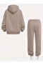 Unisex Men's and Women's New York Empire Printed Oversize 3 Thread Hooded Tracksuit Set - 2