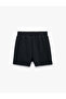 Mini Shorts with Lace-Up Waist Pocket Detail - 2