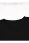 Women's Leopard Heart Printed Crew Neck Gray Black Sweatshirt Oversize Loose - 2