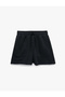 Mini Shorts with Lace-Up Waist Pocket Detail