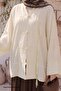 Wide Sleeve Light Yellow Kimono - 3