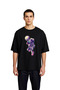 Retro Space Basketball Concept Printed Men's Oversize T-Shirt