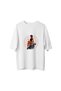 Women's Oversize Motorcycle Printed T-Shirt Journey to Hell Themed Relaxed Fit Short Sleeve Round - 2