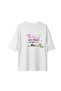 Flower-Like Mom Thank You Printed Women's Oversize T-Shirt - 2