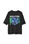 Men's Oversize Graphic Printed T-Shirt Futuristic Robot Design Short Sleeve Relaxed Fit Casual Modern - 2