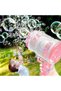 76 hole Bubble Machine with Color Light, Rocket Bubble Machine, Suitable for Children Adults, Summer Toy, Indoor and Outdoor Birthday Wedding Party Events - 2