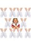 White Color Lycra 23 April 29 October 19 May Performance Marching Band Gloves 10 Pairs (20 Pieces) (5690)