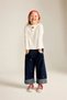 100% Cotton Wide Leg Heart Embroidered Double Leg Jean Trousers for Baby Girl I0608A526Au