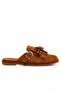 Muse Women's Suede Slippers with Beads and Tassel Detail - 2