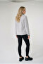 Women's Gray Comfortable Fit Full Zipper Thick Outdoor Fleece Jacket with Front Pockets - 5