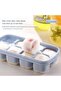 Mini ice cube trays (4 pieces) with lids, made of silicone for easy unmolding, suitable for beverage baking. - 5
