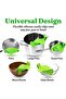 Silicone pasta strainer, wide opening for draining, suitable for washing vegetables, gray. - 4