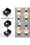 6W LED motion sensor wall light black. - 4