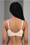 Women's Ribbed Seamless Laser Cut Underwireless Bralette Bra Fixed Cup Soft Stretchy Daily Bustier - 3