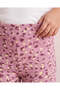 Girls Pink And Purple Leopard Print Leggings - 3