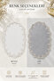 White Lace Non-Slip Sole Bath Mat Lace-Up Washable Bath Set Spera - 6
