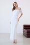Ecru Madonna Collar Lace Long Dress - 3