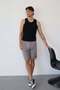 Men's Adjustable Waist Zipper Pocket Shorts Ash - 26Y 2291