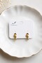 Perforated Seahorse Model Children's Earring 316L Steel Earring 2 Pieces - 3