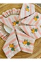 4 Sets of Linen Napkins with Pumpkin Embroidery 40*40cm - 3