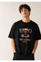 Unisex Black T-Shirt Legend Teddy Oversize - 3
