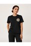 Women's Lace Embroidered Lycra Combed Cotton Short Sleeve T-Shirt - 7