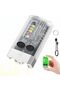 S12 Plus Mini LED Flashlights USB Rechargeable Small Keychain Flashlight with 11 Modes of Main & Sid