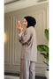 6072 - Stylish Comfortable Ribbed Ripo Soft Fabric Casual Women's Set - 6