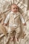 Baby Boy Striped Vest and Bow Tie Suit - 100% Cotton Special Occasion and Birthday Set