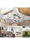 Round washable tablecloth – Waterproof round PVC tablecloth – Round plastic tablecloth – Round desktop protector – Ideal for kitc... - 5