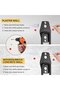 6 Hooks Hooks Garage Wall Double 11 5 cm Hooks Tool Hooks Extra Garden Tool Hooks Screws Included Bicycle Suspension Systems Ladder Hooks Bicycle - 2