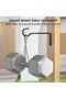 15 hooks hooks clothes kitchen iron wall Indoor Black Plant basket brackets Flower pot Wrought hooks 2- Screws included Rust resistant Suitable - 4