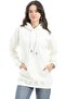 womens Fleeced Plain-36W24W30324 Sweatshirt