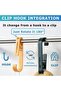 4 hooks clips towels clothes bathrooms kitchens offices plastic closets black perfect socks boots bras Made suitable - 2