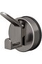 Self-adhesive towel hooks – No drilling required, rotating suction cup, ABS silicone material, gray, suitable for bathrooms and balconies.