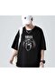 Mi̇ngalondon Rock Series Nirvana Artists Black Unisex Oversize T-Shirt