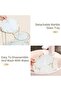 Makeup Organizer Shelf, 3 Tier Cosmetic Storage Basket with Removable Tray, Vanity Organizer Rack Ba - 5