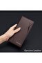 Long Slim Wallet for Men RFID Blocking Leather Checkbook Wallet,Thin Bifold Holder with - 5