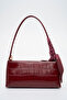 Women's Shoulder Bag Croco Bordo Sly482 - 2