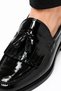 Unisex Black Tasseled Corcik Loafer Shoes Laceless Classic Daily Stylish Shoes - 7