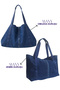 Maxy Denim Oversize Bag, Large Volume Daily Shopping, Travel and Shoulder Bag Tb044 - 2