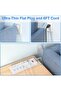 سلك تمديد بطول 1.8 متر مع منافذ USB، شريط طاقة بـ 4 مخارج مع 3 منافذ USB ومنفذ USB-C واحد، E - 7